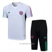 Chandal del Bayern Munich 2023 2024 Manga Corta Blanco - Pantalon Corto