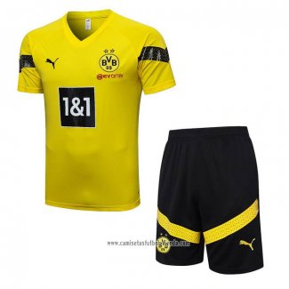 Chandal del Borussia Dortmund 2022 2023 Manga Corta Amarillo - Pantalon Corto