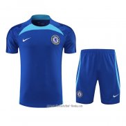 Chandal del Chelsea 2022 2023 Manga Corta Azul - Pantalon Corto