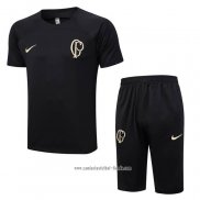 Chandal del Corinthians 2023 2024 Manga Corta Negro - Pantalon Corto