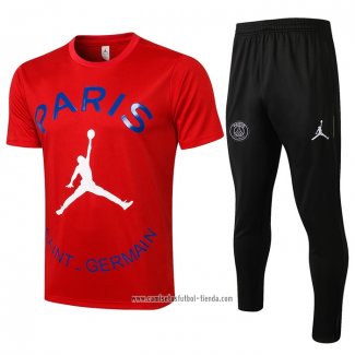 Chandal del Paris Saint-Germain 2021 2022 Manga Corta Rojo