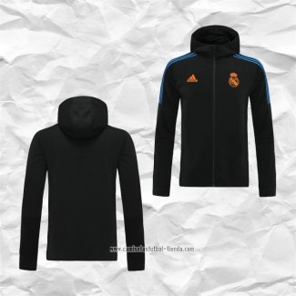 Chaqueta con Capucha del Real Madrid 2021 2022 Negro