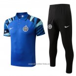 Conjunto Polo del Inter Milan 2022 2023 Azul