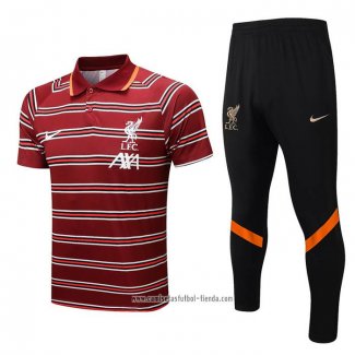 Conjunto Polo del Liverpool 2022 2023 Rojo