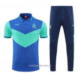 Conjunto Polo del Olympique Marsella 2022 2023 Azul y Verde