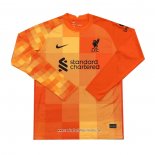 Camiseta Liverpool Portero 2021 2022 Manga Larga Naranja