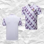 Camiseta Polo del Real Madrid 2022 2023 Blanco y Purpura