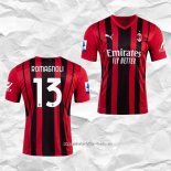 Camiseta Primera AC Milan Jugador Romagnoli 2021 2022