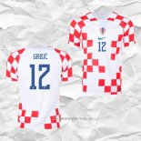 Camiseta Primera Croacia Jugador Grbic 2022