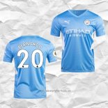 Camiseta Primera Manchester City Jugador Bernardo 2021 2022