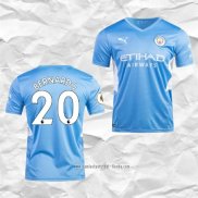 Camiseta Primera Manchester City Jugador Bernardo 2021 2022