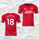 Camiseta Primera Manchester United Jugador Casemiro 2023 2024