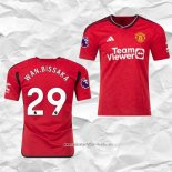 Camiseta Primera Manchester United Jugador Wan-Bissaka 2023 2024