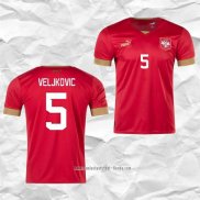Camiseta Primera Serbia Jugador Veljkovic 2022