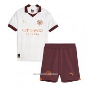 Camiseta Segunda Manchester City 2023 2024 Nino