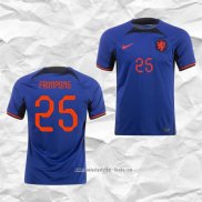 Camiseta Segunda Paises Bajos Jugador Frimpong 2022