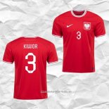Camiseta Segunda Polonia Jugador Kiwior 2022