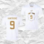 Camiseta Segunda Serbia Jugador A.Mitrovic 2022