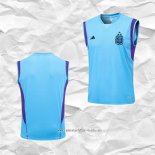 Camiseta de Entrenamiento Argentina 2023 2024 Sin Mangas Azul