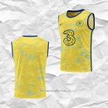 Camiseta de Entrenamiento Chelsea 2022 2023 Sin Mangas Amarillo