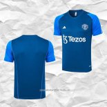 Camiseta de Entrenamiento Manchester United 2023 2024 Azul