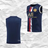 Camiseta de Entrenamiento Paris Saint-Germain 2022 2023 Sin Mangas Azul