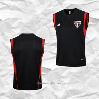 Camiseta de Entrenamiento Sao Paulo 2023 2024 Sin Mangas Negro