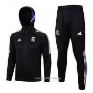 Chandal con Capucha del Real Madrid 2022 2023 Negro