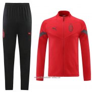 Chandal de Chaqueta del AC Milan 2022 2023 Rojo