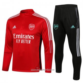 Chandal de Sudadera del Arsenal 2021 2022 Nino Rojo