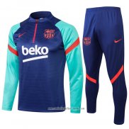 Chandal de Sudadera del Barcelona 2021 2022 Azul