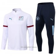 Chandal de Sudadera del Manchester City 2021 2022 Blanco