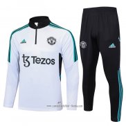 Chandal de Sudadera del Manchester United 2023 2024 Blanco