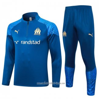 Chandal de Sudadera del Olympique Marsella 2023-2024 Azul