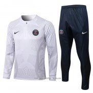 Chandal de Sudadera del Paris Saint-Germain 2022 2023 Nino Blanco