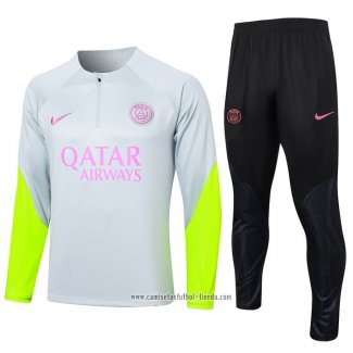 Chandal de Sudadera del Paris Saint-Germain 2023 2024 Nino Gris