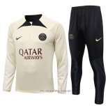 Chandal de Sudadera del Paris Saint-Germain 2023 2024 Nino Amarillo