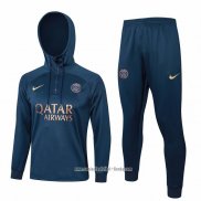 Chandal de Sudadera del Paris Saint-Germain 2023 2024 Nino Azul Oscuro