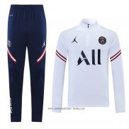 Chandal de Sudadera del Paris Saint-Germain Jordan 2021 2022 Blanco