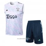 Chandal del Ajax 2023 2024 Sin Mangas Blanco