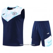 Chandal del Manchester City 2022 2023 Sin Mangas Azul