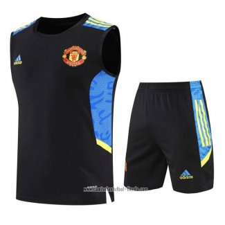 Chandal del Manchester United 2022 2023 Sin Mangas Azul