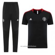 Chandal del Manchester United 2023 2024 Manga Corta Negro