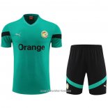 Chandal del Senegal 2023 2024 Manga Corta Verde - Pantalon Corto