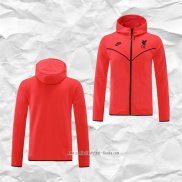 Chaqueta con Capucha del Liverpool 2021 2022 Rojo