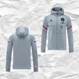 Chaqueta con Capucha del Paris Saint-Germain 2021 2022 Gris