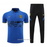 Conjunto Polo del Barcelona 2022 2023 Azul