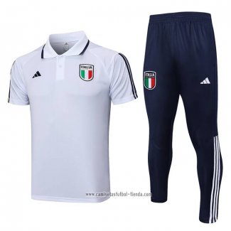 Conjunto Polo del Italia 2023 2024 Blanco