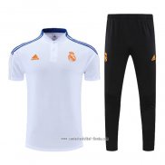 Conjunto Polo del Real Madrid 2022 2023 Blanco y Azul