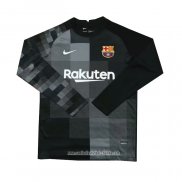 Camiseta Barcelona Portero 2021 2022 Manga Larga Negro